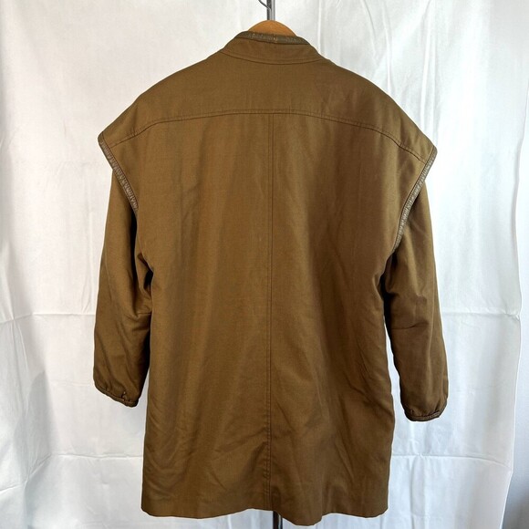 Vintage Bonders Made in USA Brown Western Faux Fur Lined Coat Size Large - Picture 2 of 16